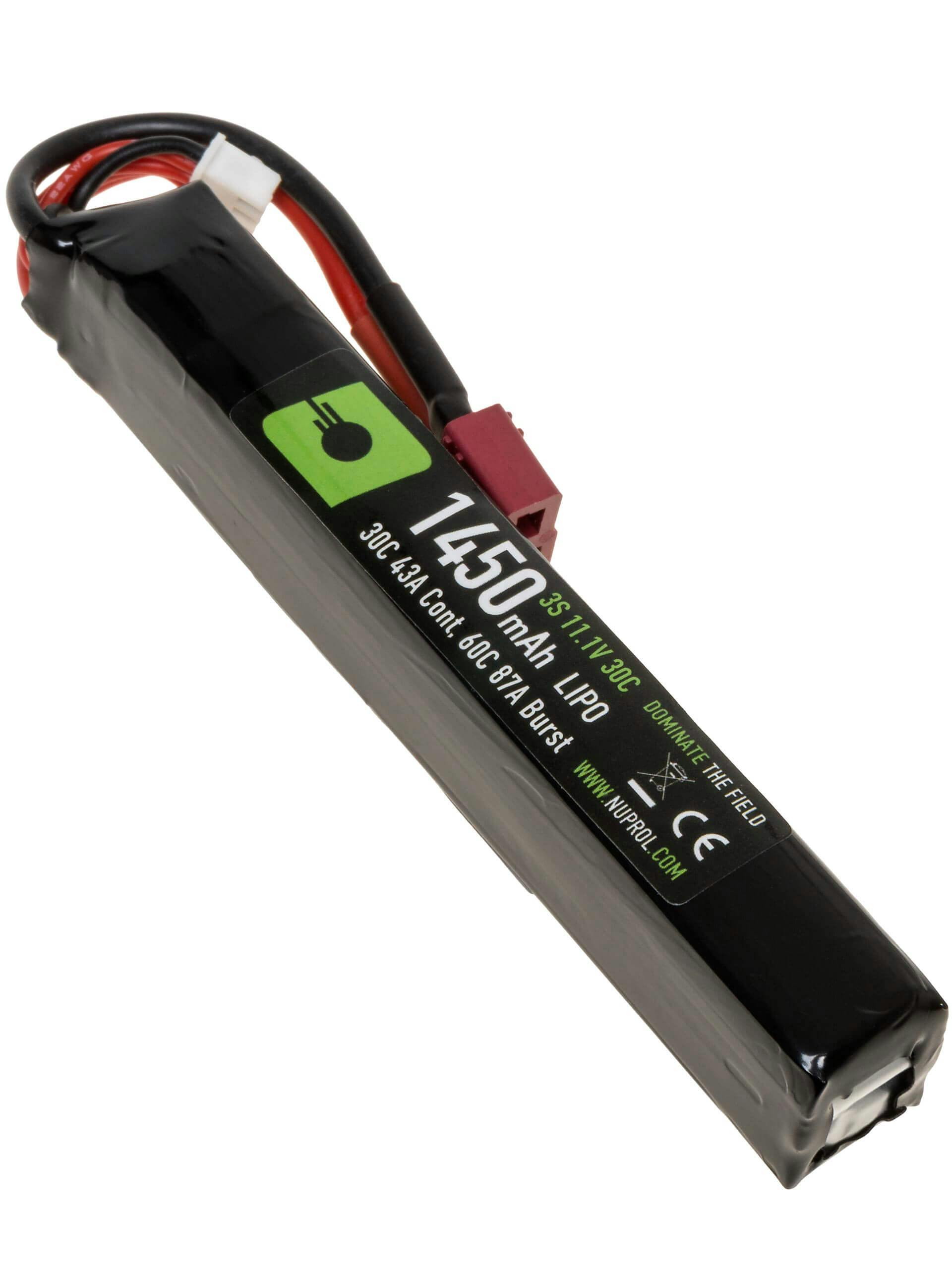 NUPROL 11.1V 1450mAh 30c Stock Tube Battery (Deans)
