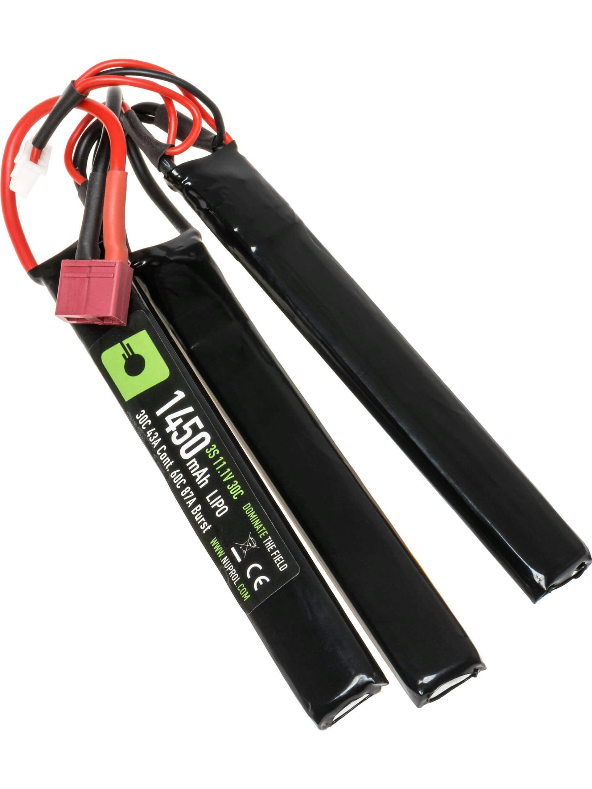 NUPROL 11.1v 1450mAh LiPo Nunchuck Battery (Deans)