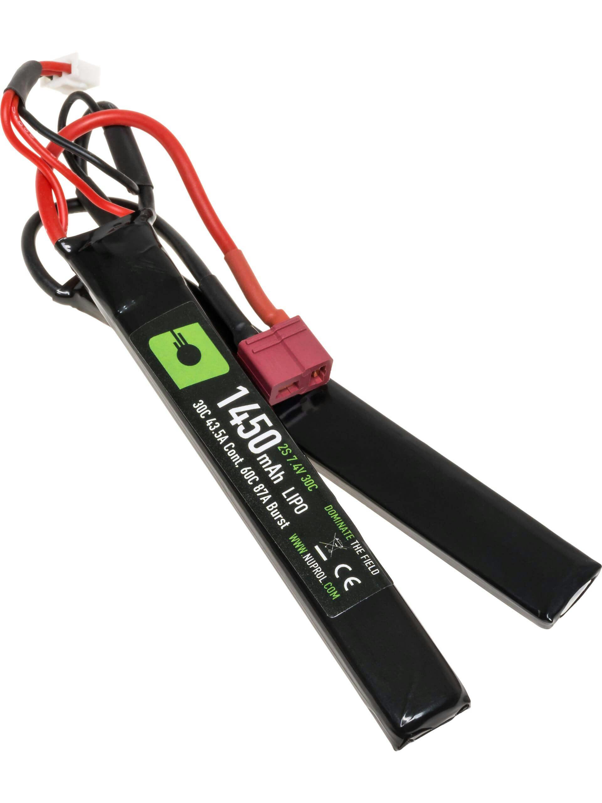 NUPROL 7.4v 1450mAh 30C LiPo Crane Stock Battery (DEANS)