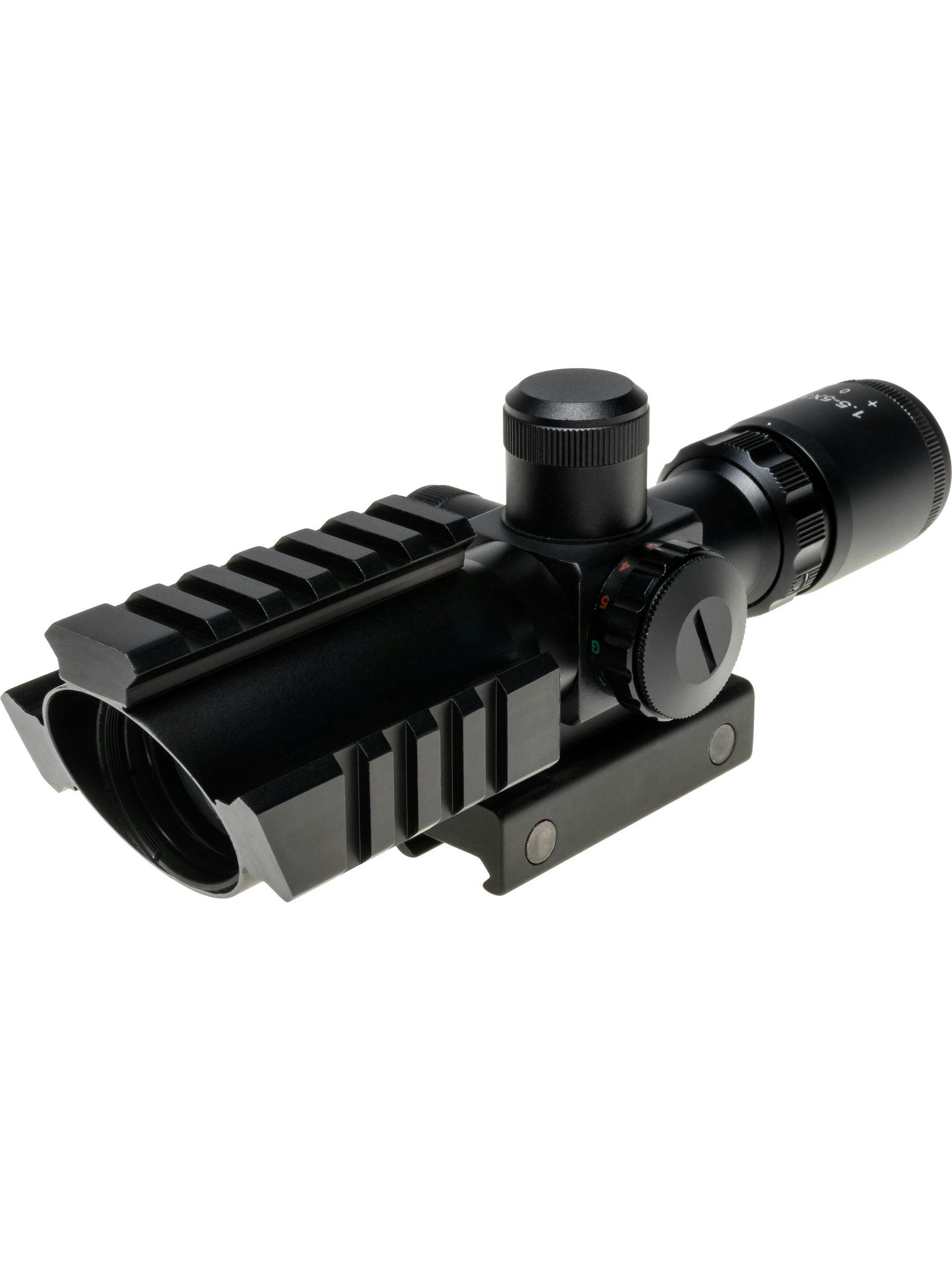 PCS 1.5-5X32 Riflescope W/ Intergrated Mount Rails