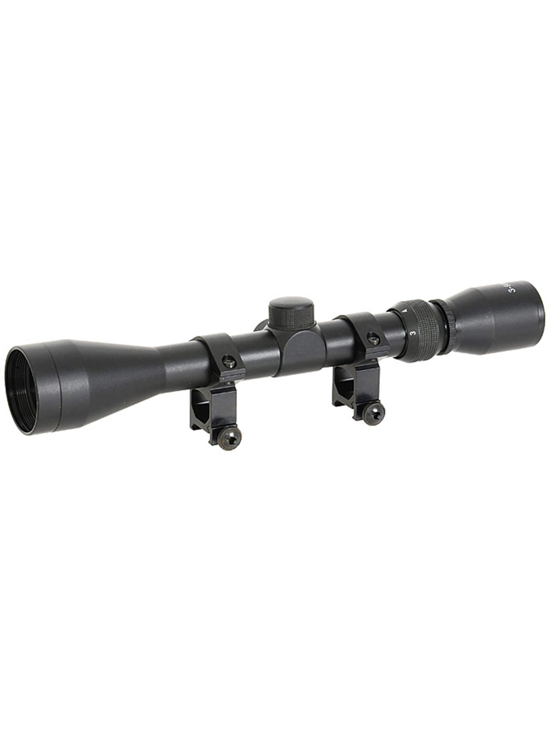 PCS 3-9-x40 Rifle Scope w/ High Mount Rings