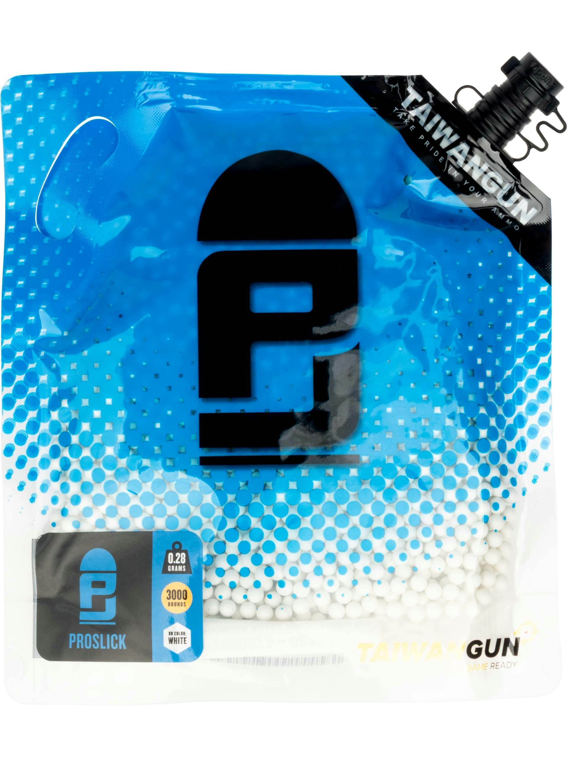 PJ PROSLICK 0.28g 6mm BBs; 3000rnd Bag