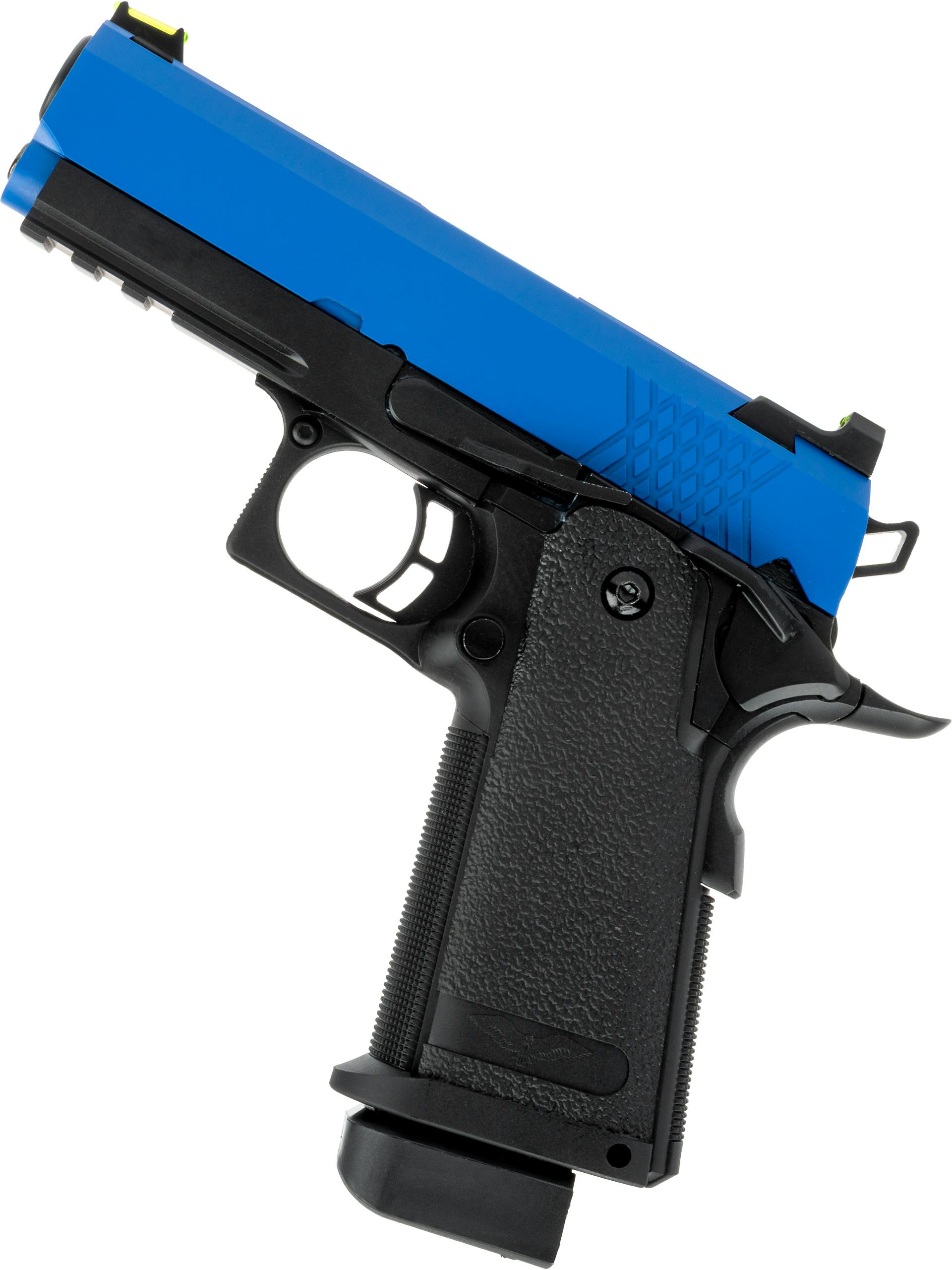 RAVEN Hi-Capa 3.8 Pro GBB Pistol; Pre Two-Tone Blue