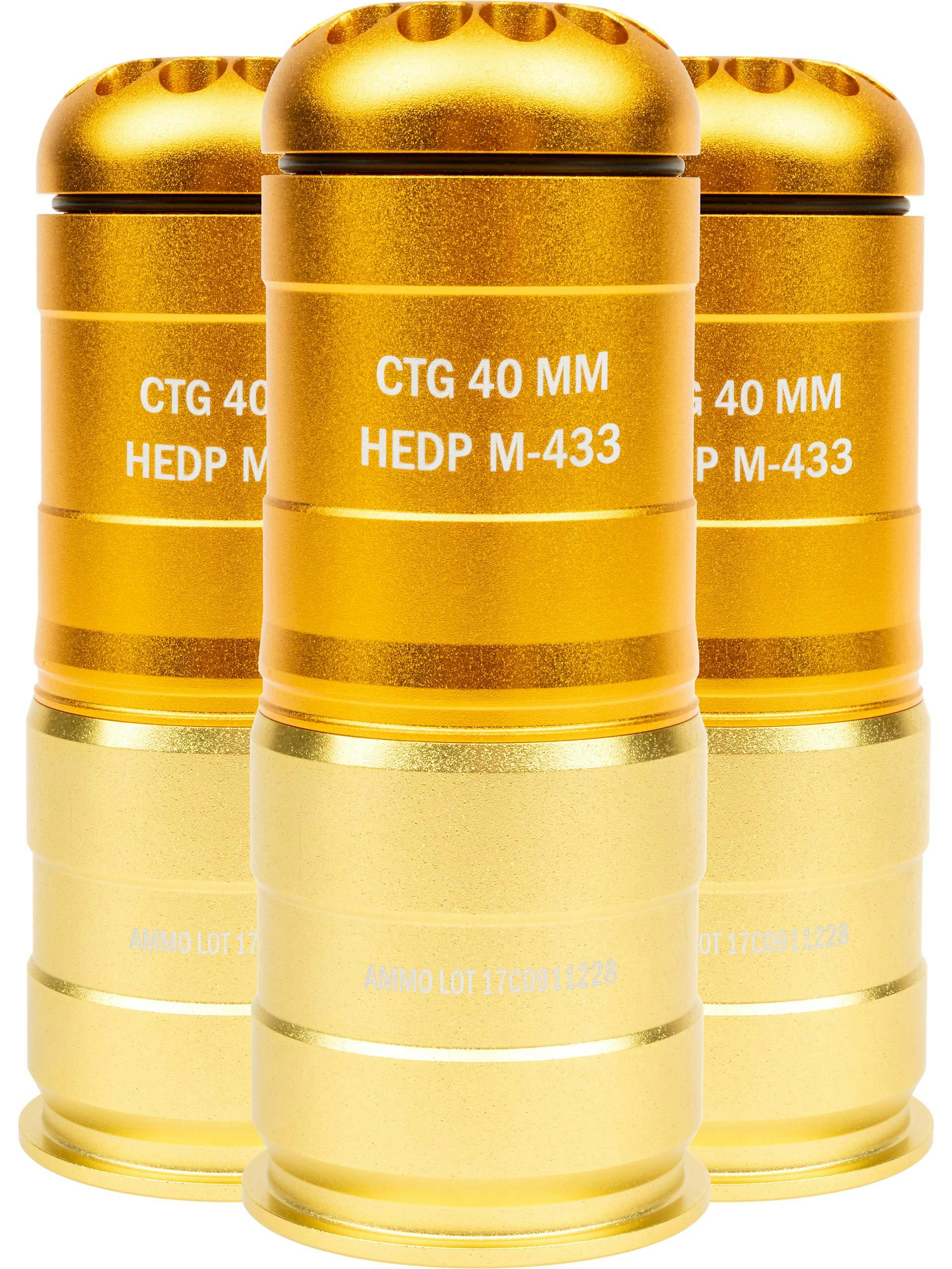 S&T Armament 40mm MOSCART Gas Grenade; 120rnd - 3 Pack