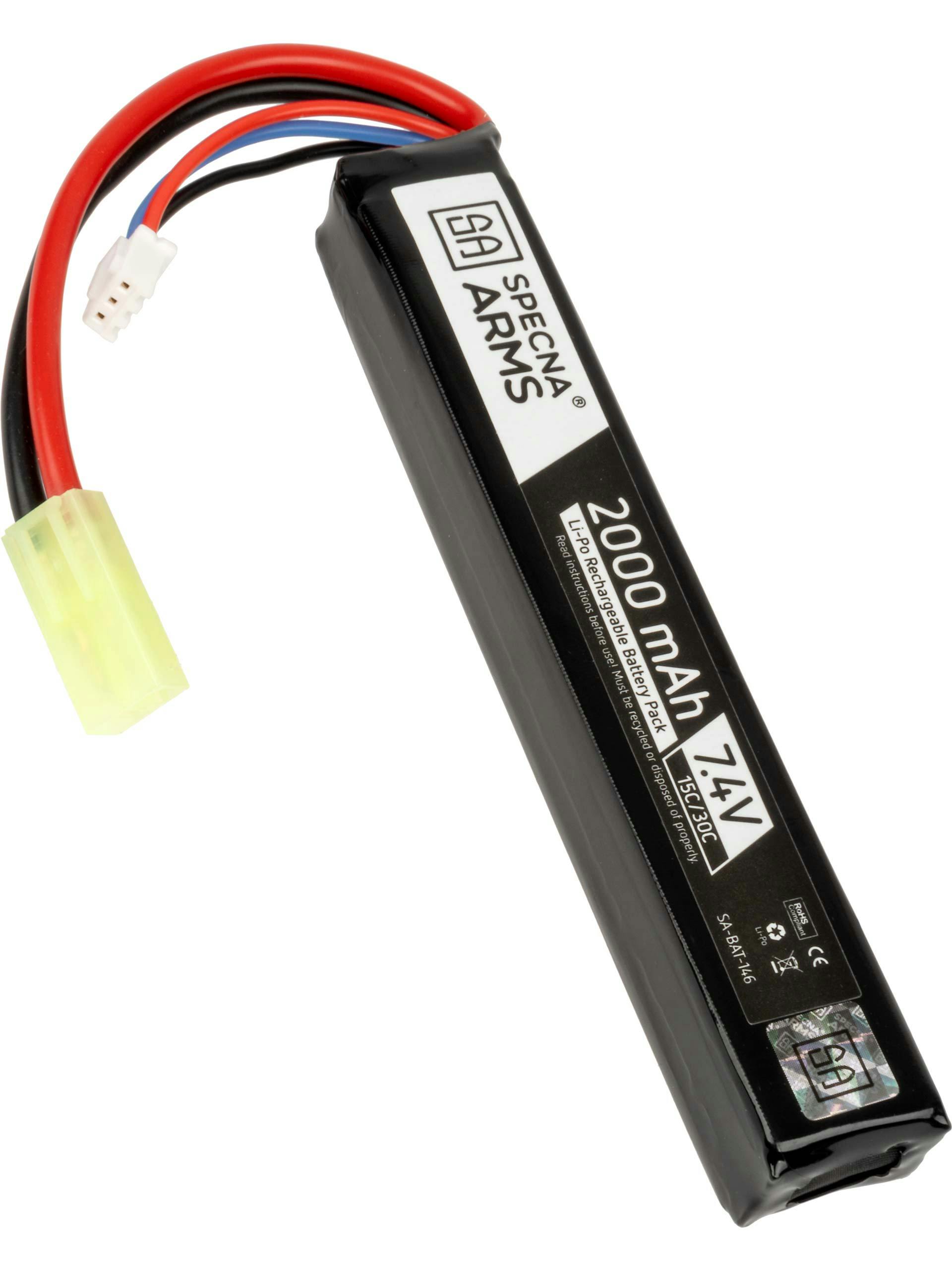 Specna Arms 7.4v 2000mAh 15/30c LiPo Stick Battery (Mini Tamiya)