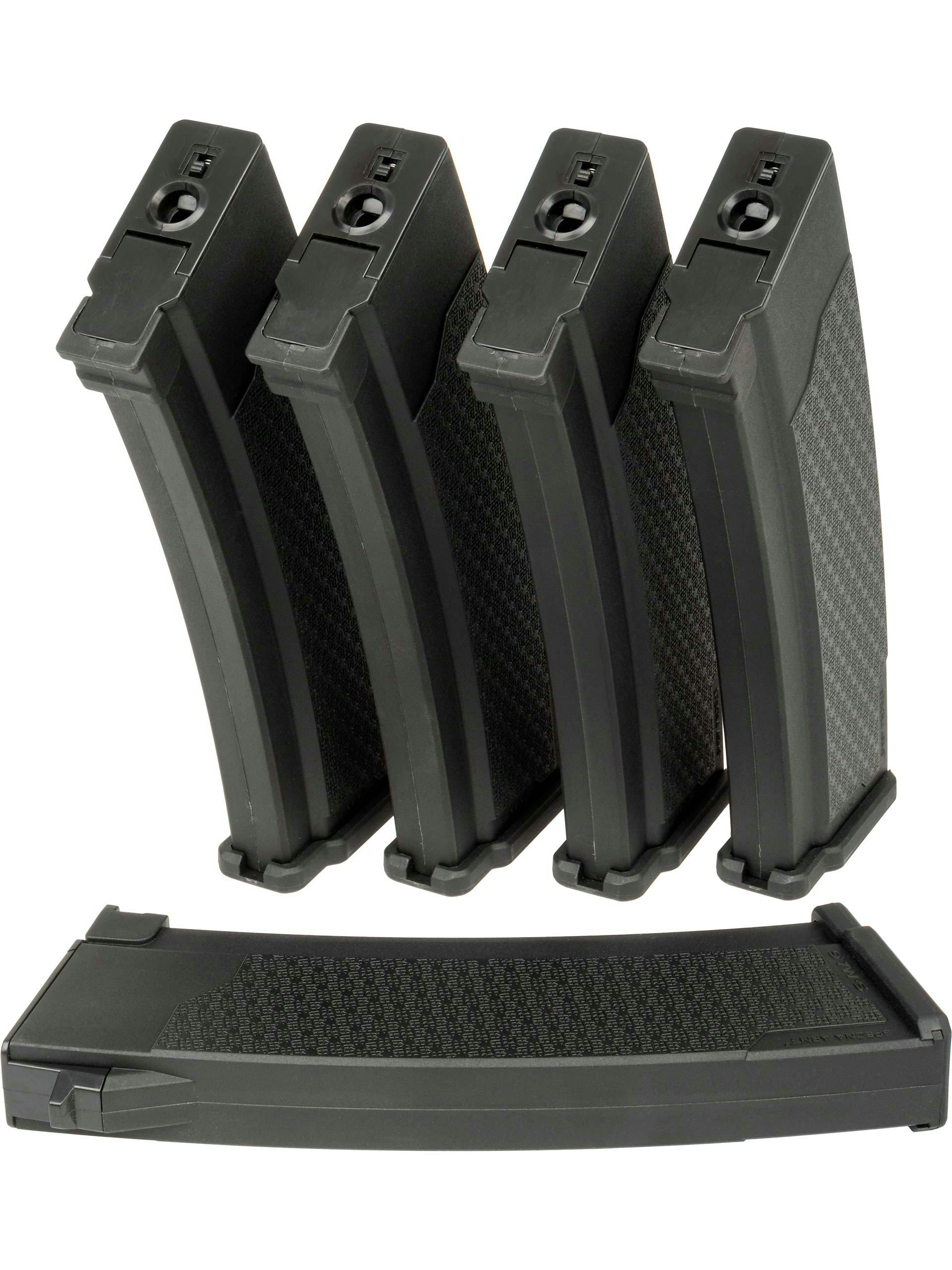 Specna Arms S-Mag 430rnd High-Cap Magazines for J-Series AK AEGs; 5 Pack
