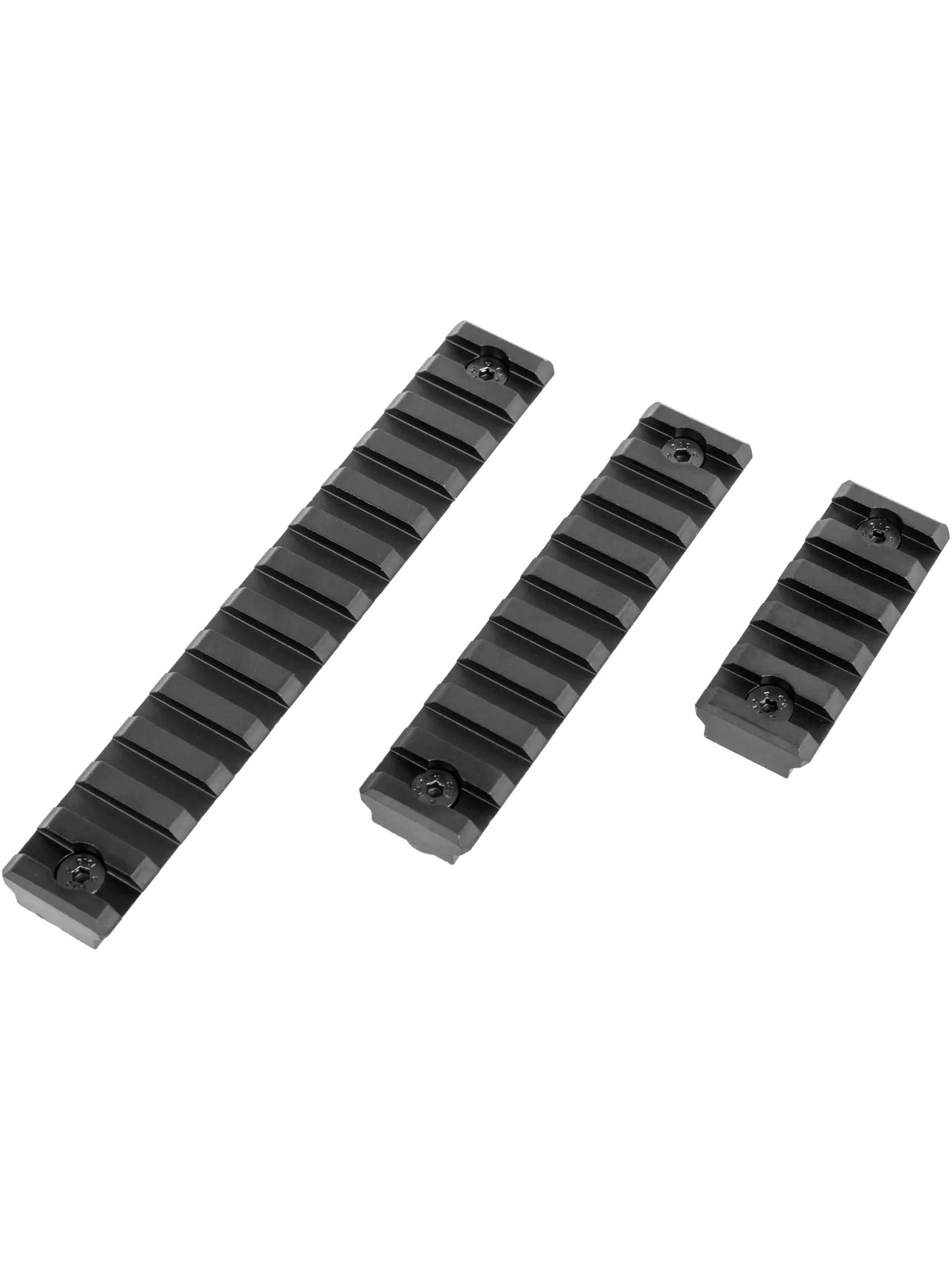 Specna Arms Aluminium 20mm Picatinny Rails for M-LOK; 3 Pack