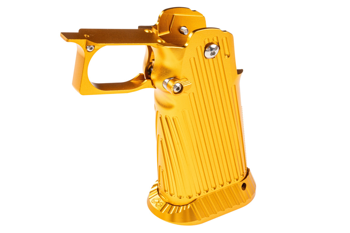5KU CNC Aluminum Infinity Style Grip For Tokyo Marui Hi Capa GBB (Type 2/ Gold)