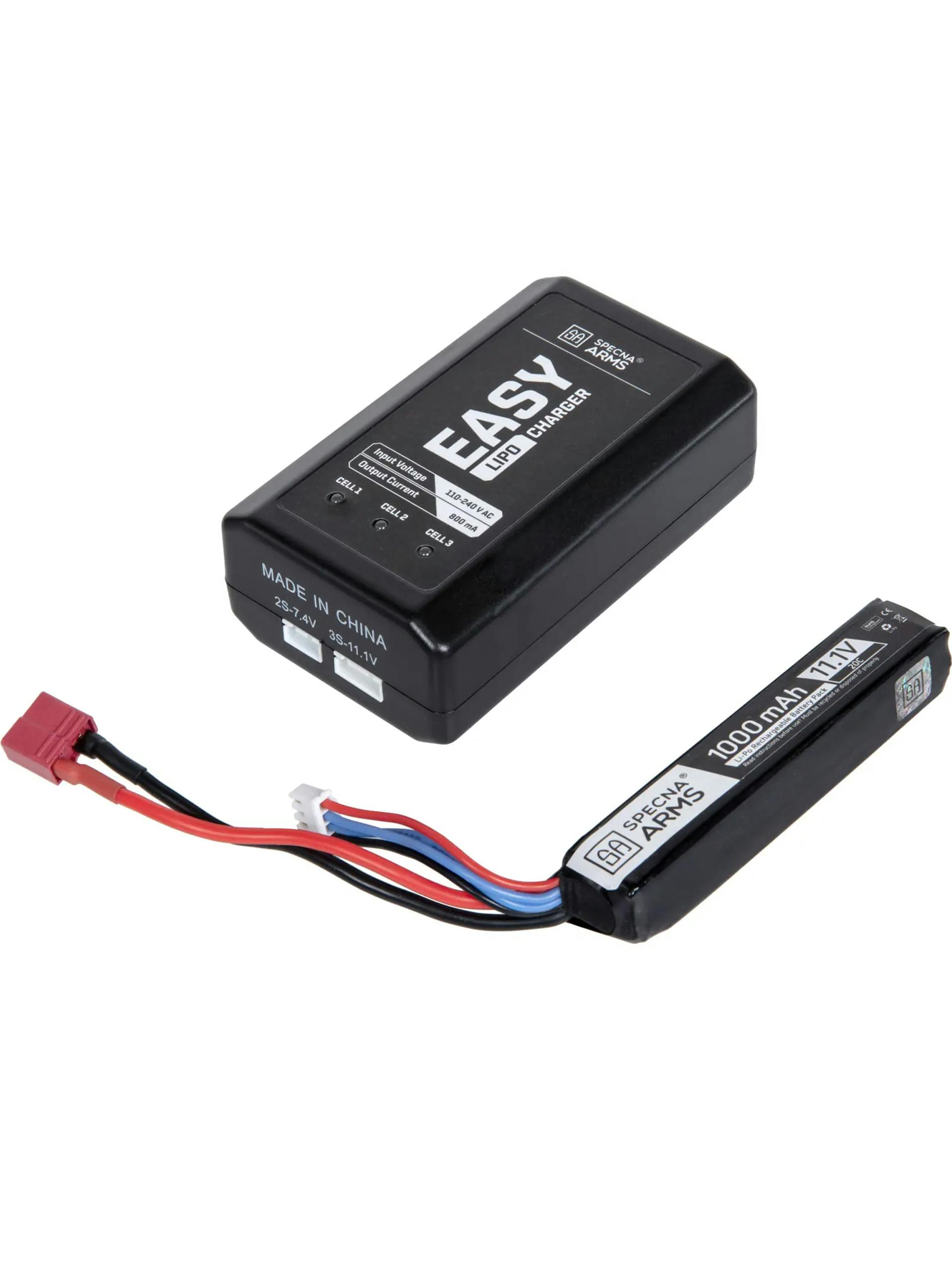 Specna Arms EASY Charger Set With 11.1v 1000mAh Battery (Deans)