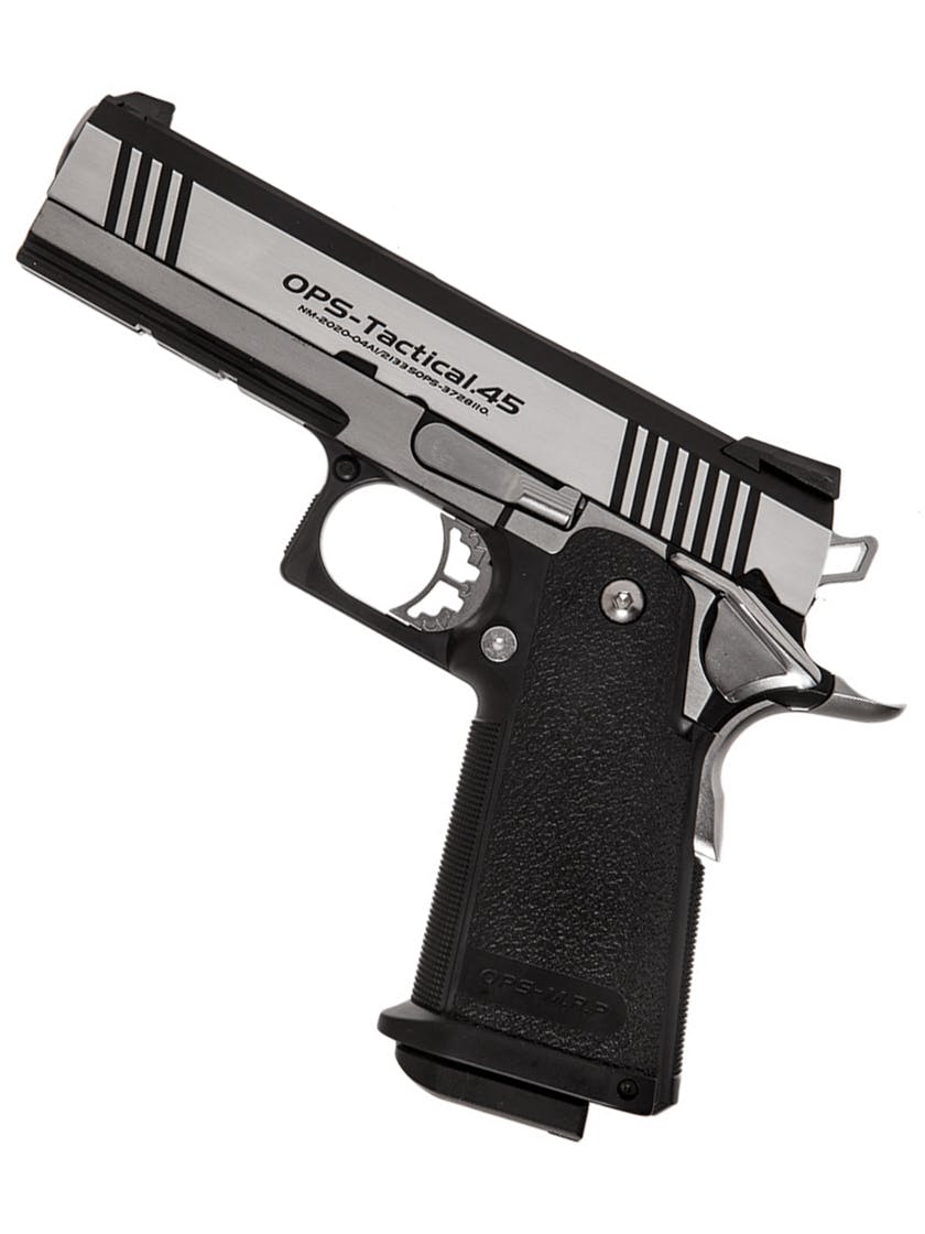Tokyo Marui Hi-Capa 4.3 Tactical Custom GBB Pistol; Dual Stainless