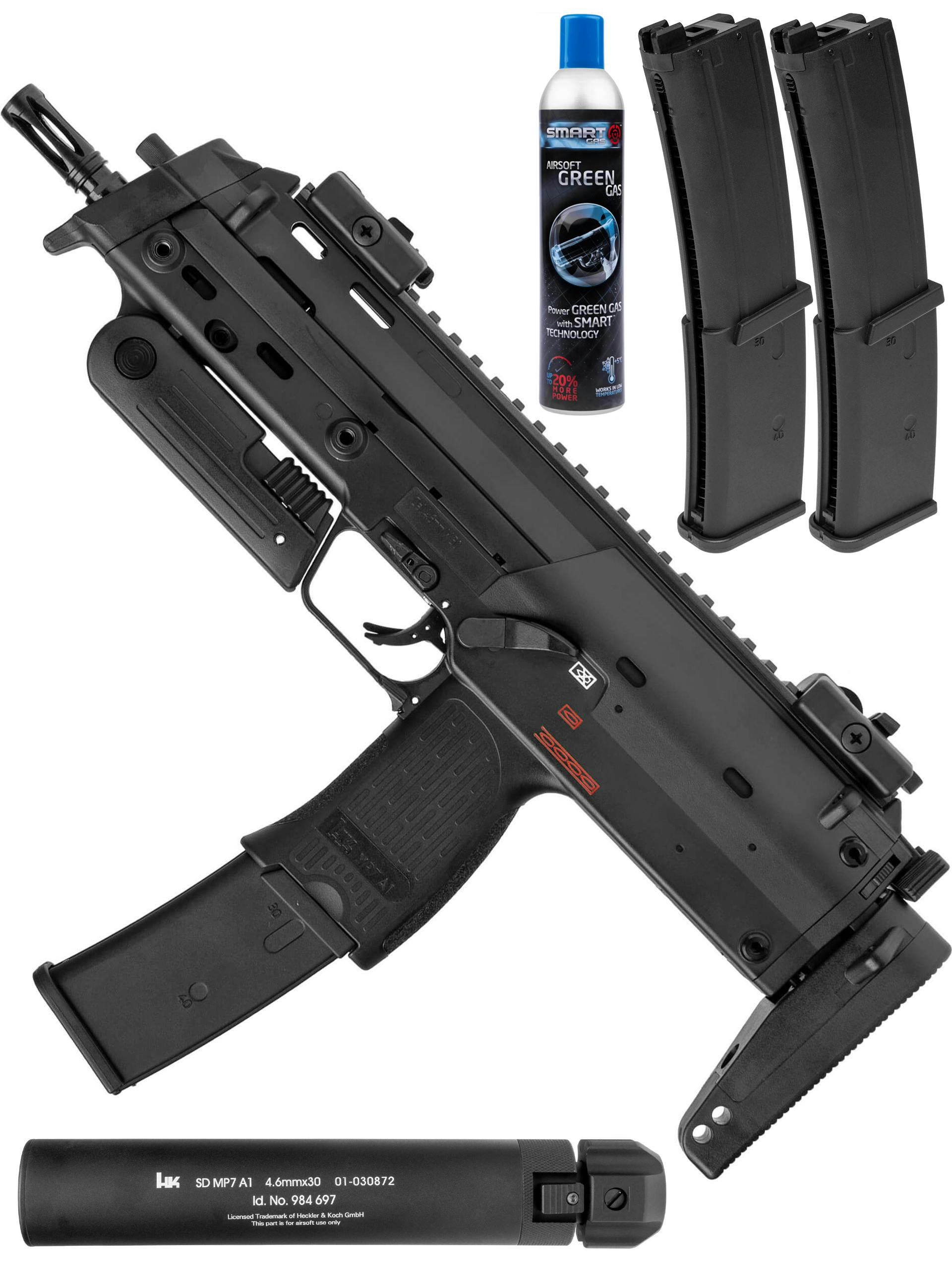 Umarex MP7 Gas Blowback Stealth Pack