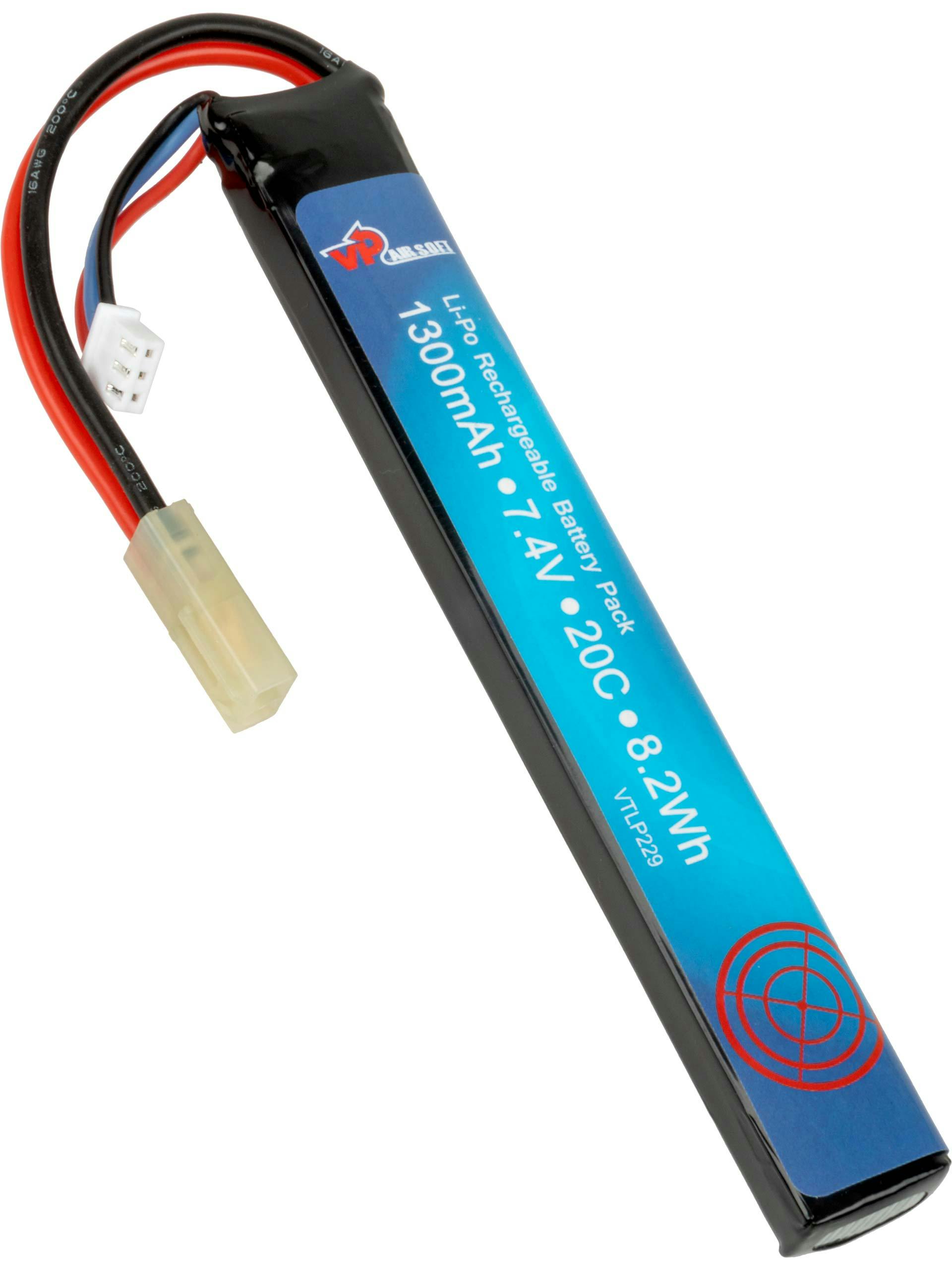 VAPEX 7.4v 1300mAh 20C LiPo Stick Battery (Mini Tamiya)