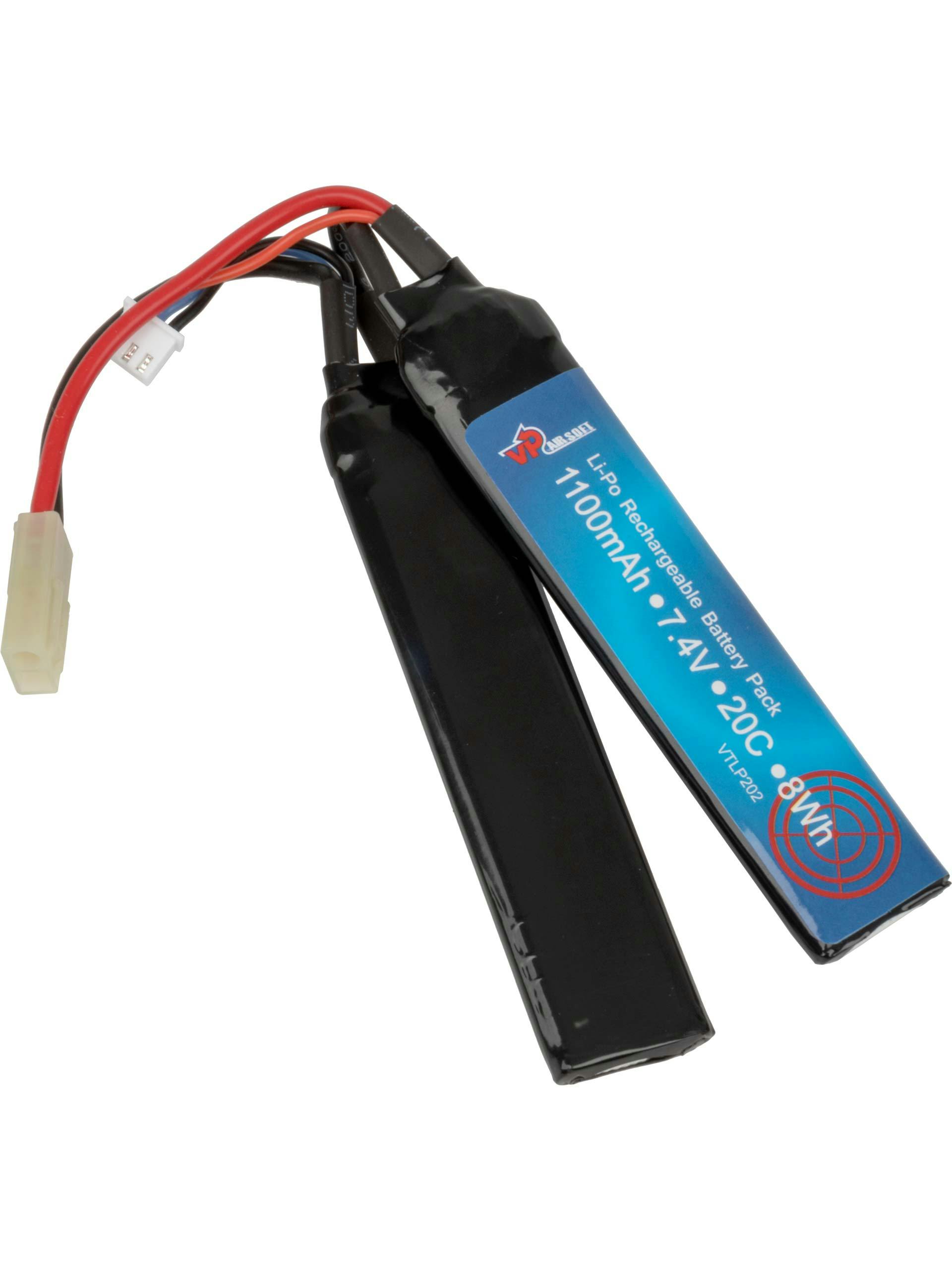 VAPEX 7.4v 1100mAh 20C LiPo Crane Battery (Mini Tamiya)