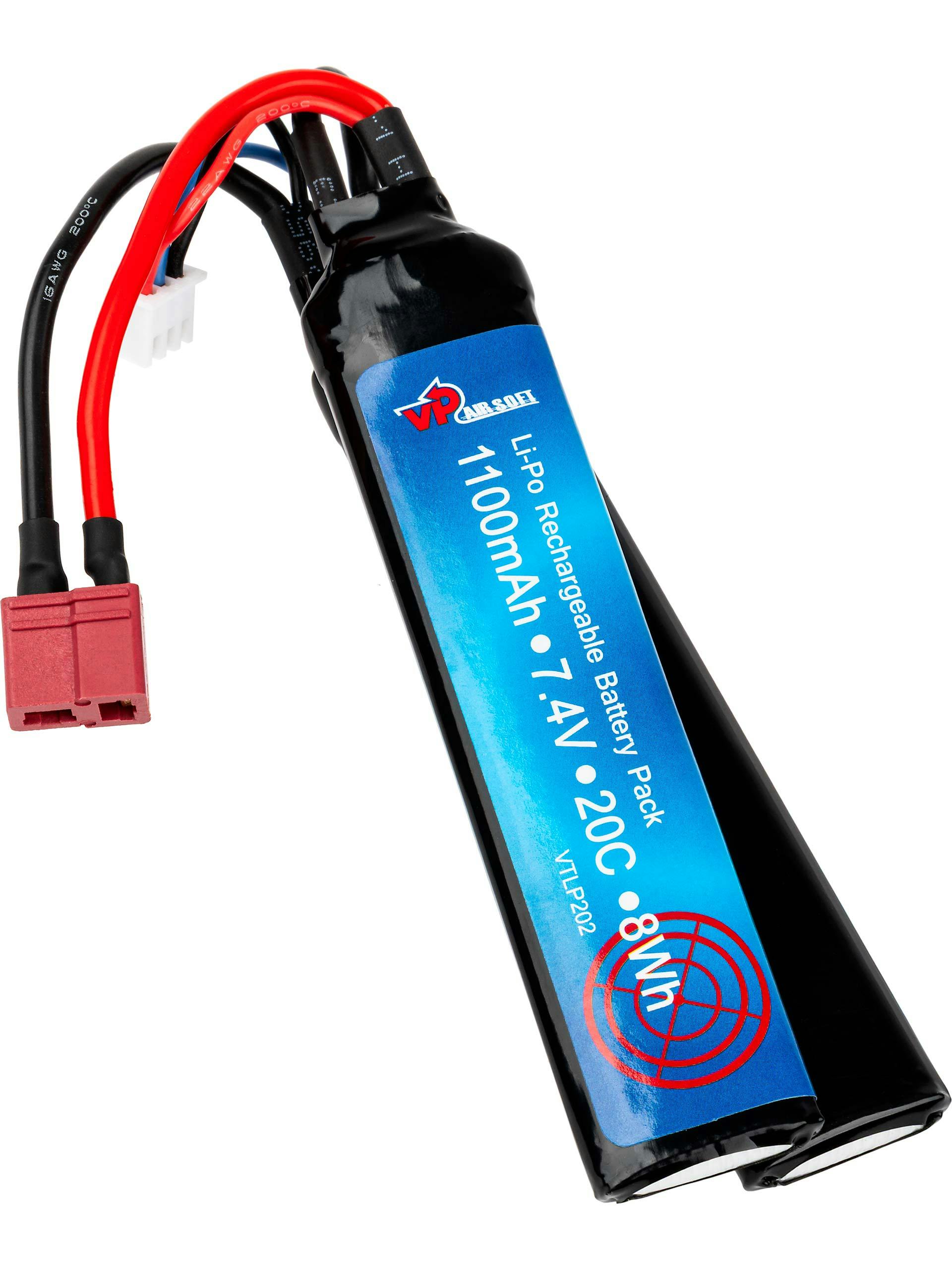 VAPEX 7.4V 1100mAh 20C LiPo Crane Battery (Deans)