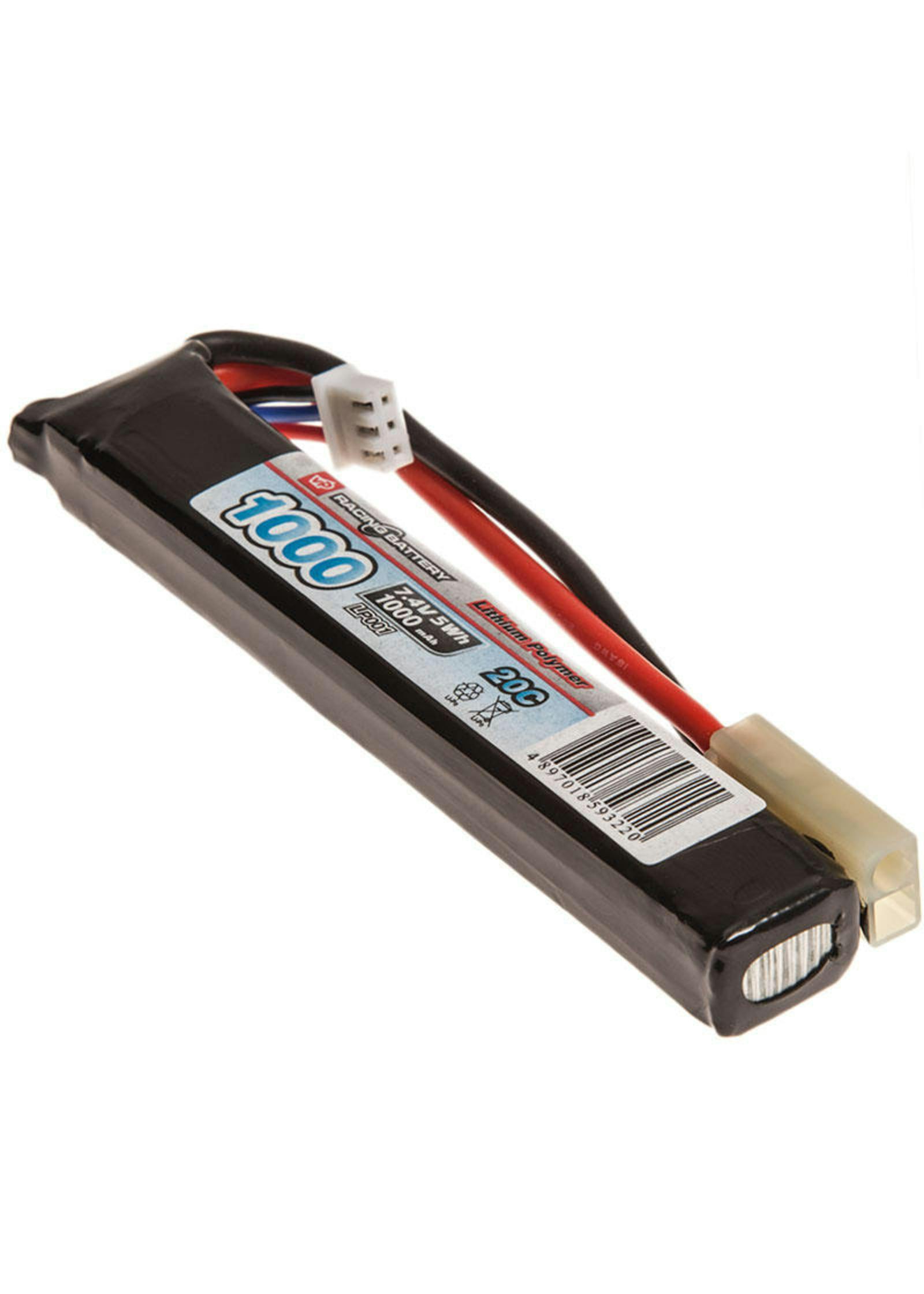 VP Racing 7.4v 1000mAh 20C LiPo Stick Battery (Mini Tamiya)