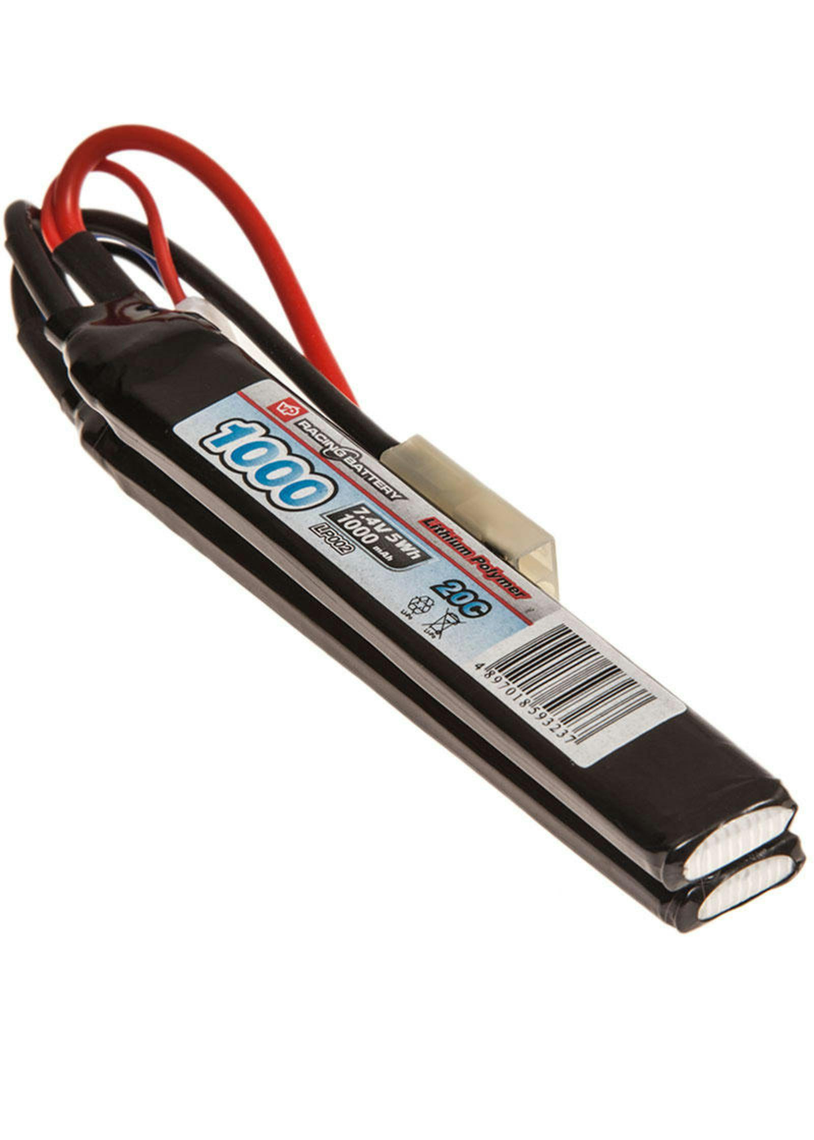 VP Racing 7.4v 1000mAh 20C LiPo Crane Stock Battery (Mini Tamiya)