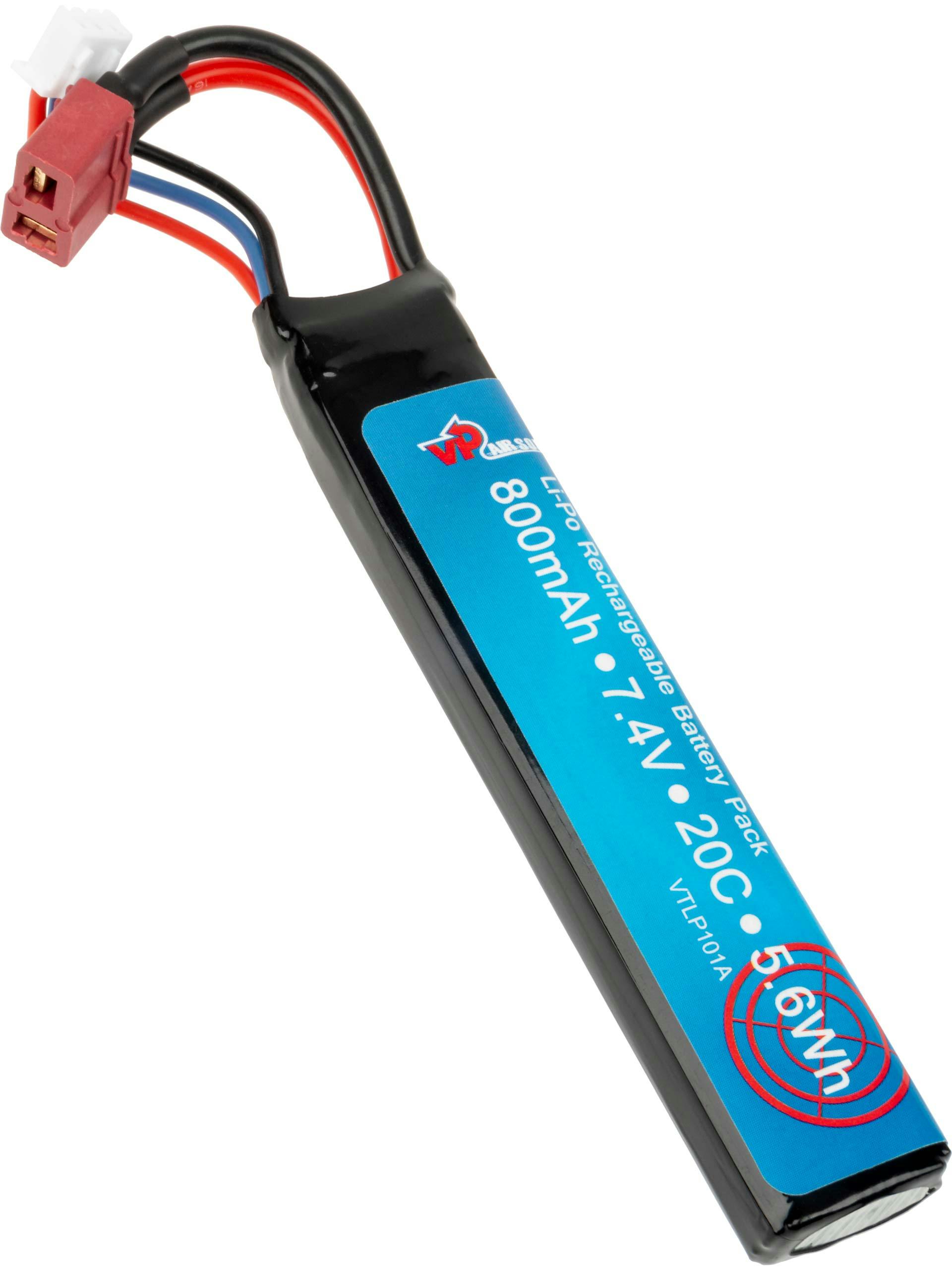 VP Racing 7.4V 800mAh 20c LiPo Stick Battery (Deans)