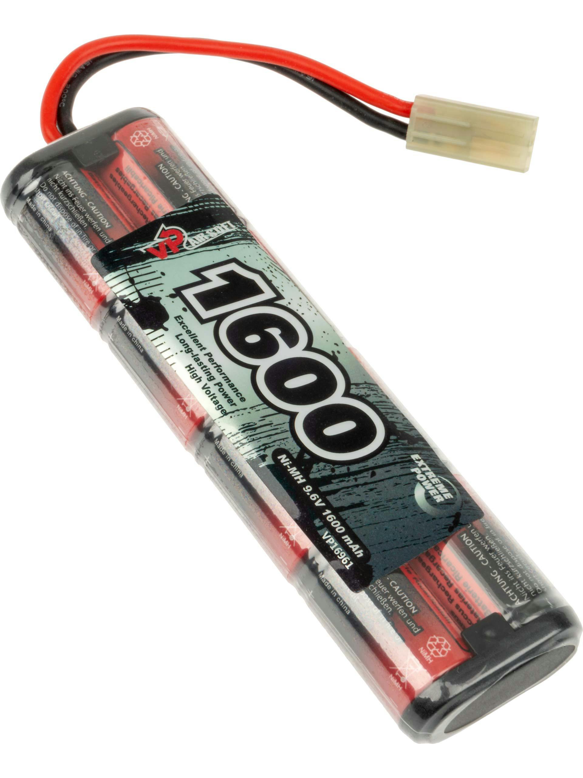 VP Racing 9.6V 1600mAh Ni-MH Block Battery (Mini Tamiya)
