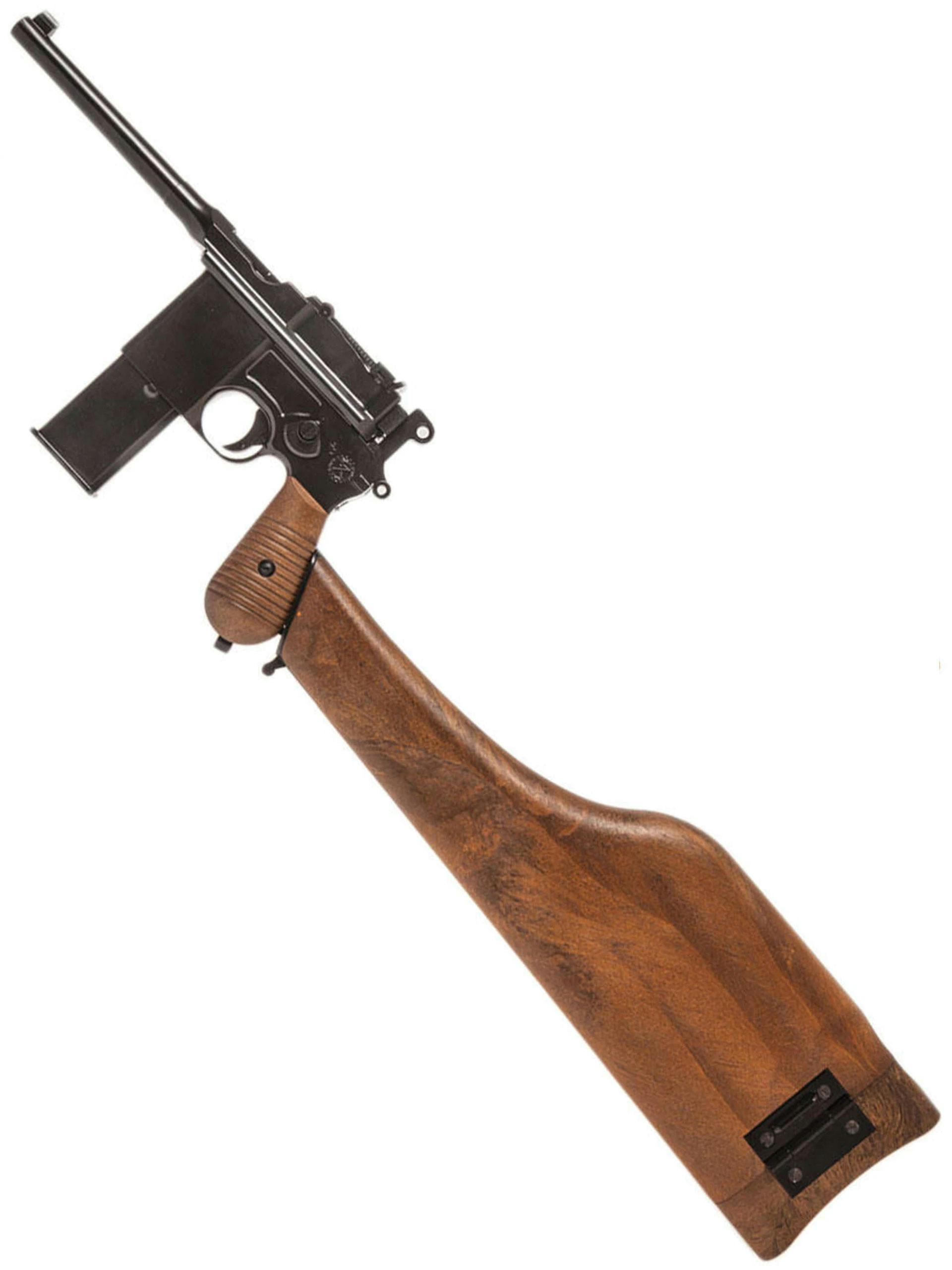 WE WE712 M712 Broomhandle Gas Pistol w/ Stock Case
