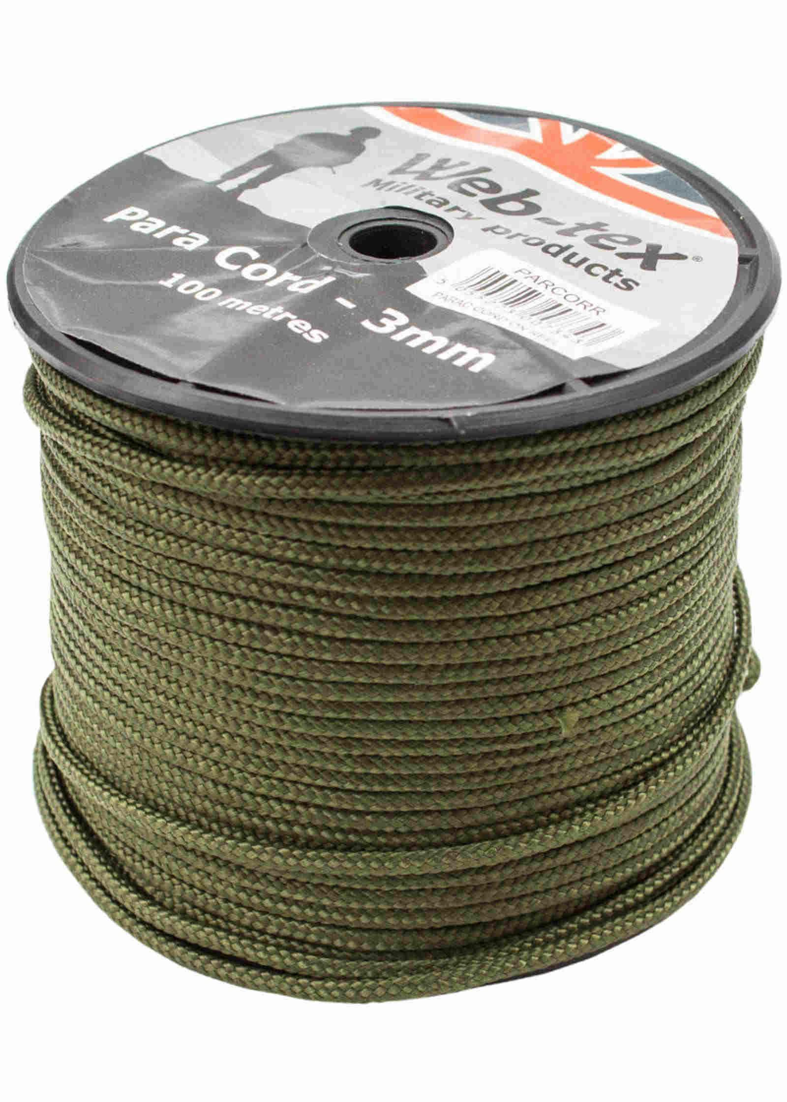 Web-tex 3mm Paracord 100m Reel