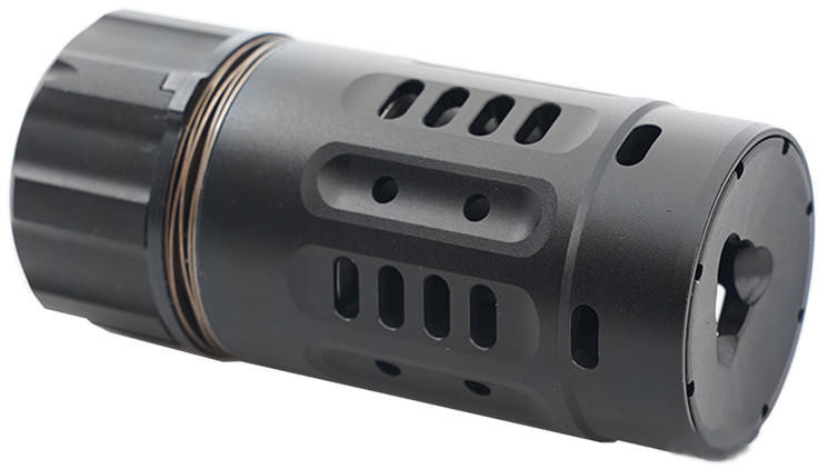 5KU DA Enhanced 14mm CCW Muzzle Brake, Black