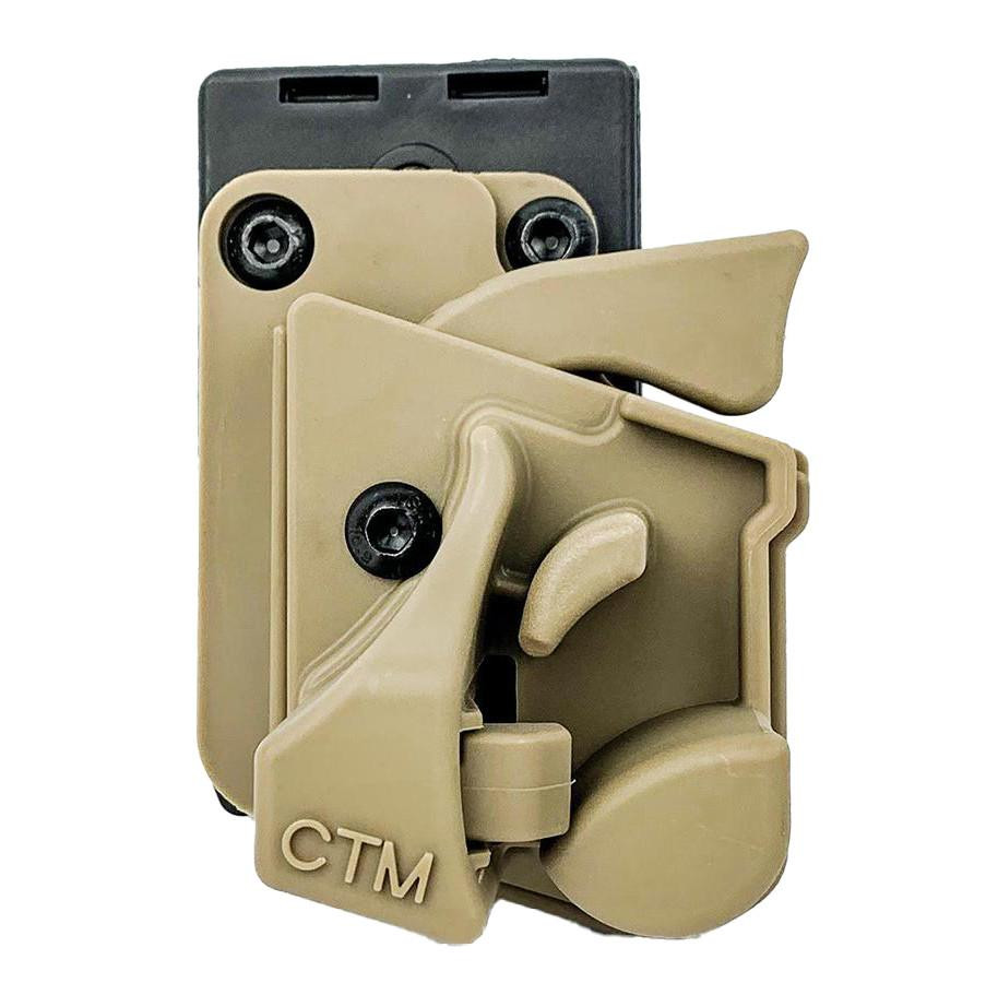 6mmProShop CTM Speed Draw Holster for Action Army AAP-01 Gas Airsoft Pistol, Tan
