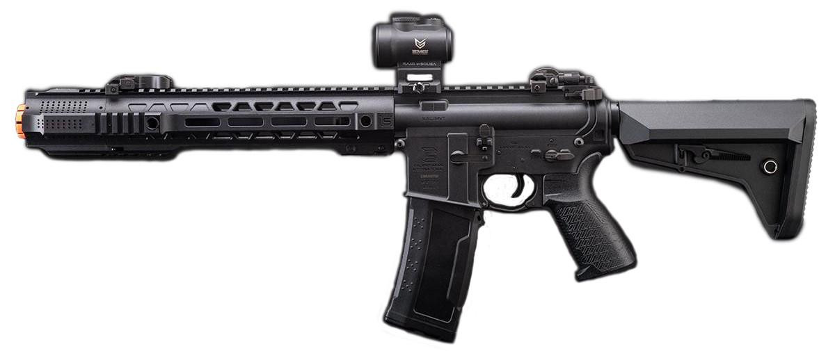 6mmProShop SAI GRY 10.5" AR-15 Airsoft AEG Rifle, Black
