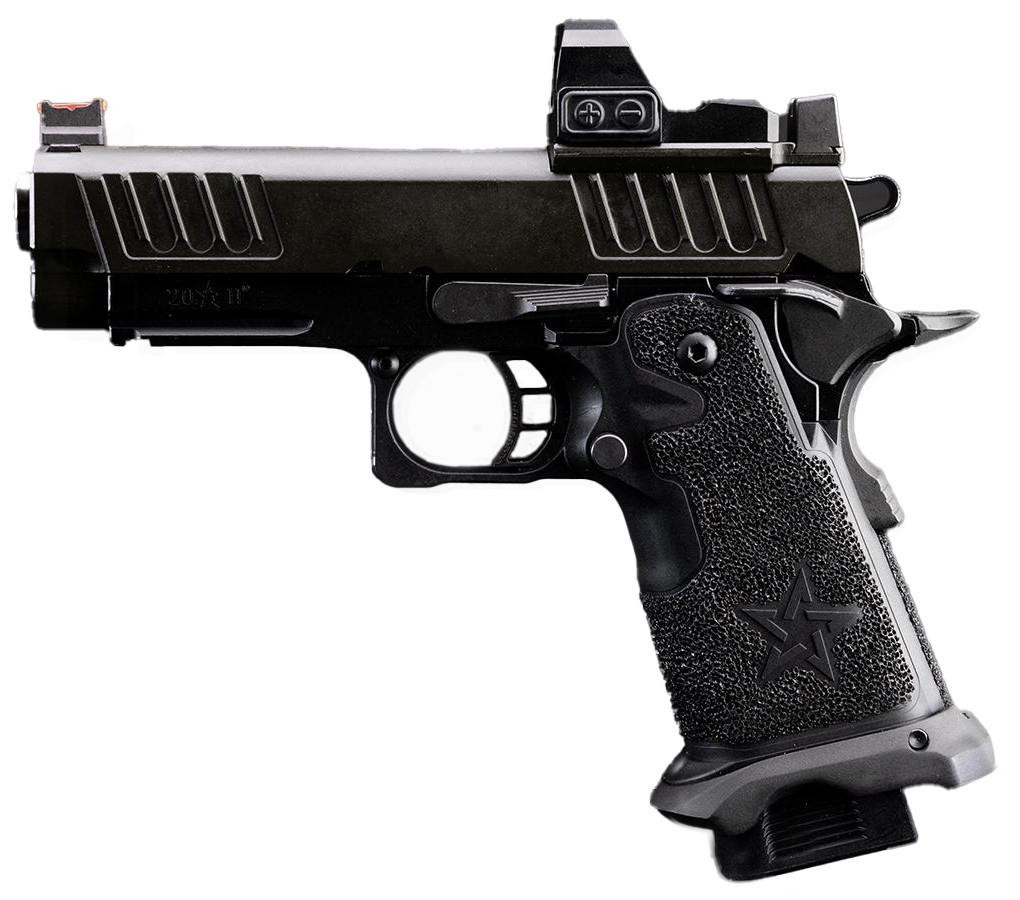 6mmProShop Staccato Licensed C2 HI-CAPA Compact 2011 GBB T8 Airsoft Pistol, Black