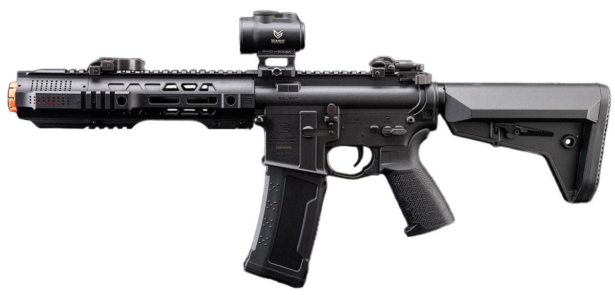 6mmProShop SAI Licensed 6.5" GRY AR-15 Airsoft AEG Rifle, Black