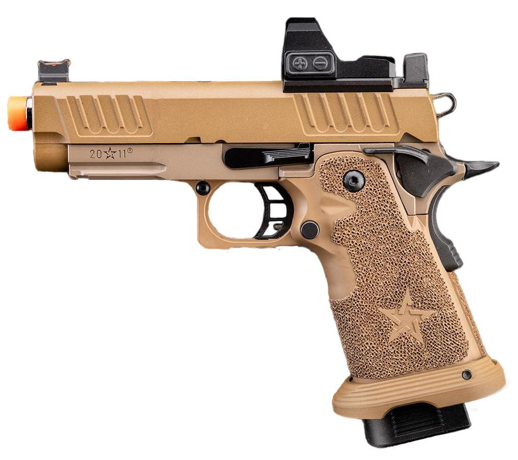 6mmProShop Staccato Licensed C2 Compact 2011 GBB Airsoft Pistol, Black