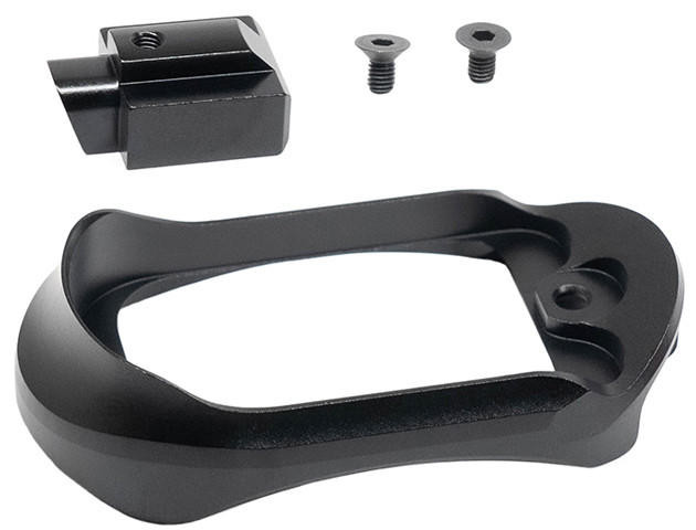 Action Army One-Piece Aluminum Magwell for AAP-01 Gas Blowback Pistol, Black