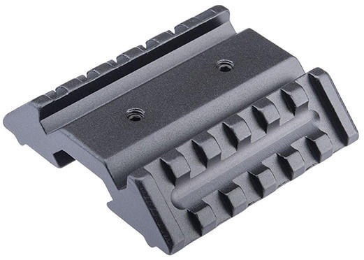 ACW Dual Offset Rail Interface Mount Base, Black