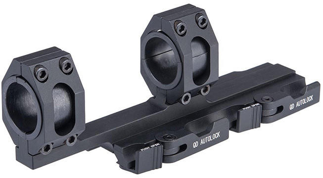 ACW Extended 30mm Tactical QD Scope Mount, Black