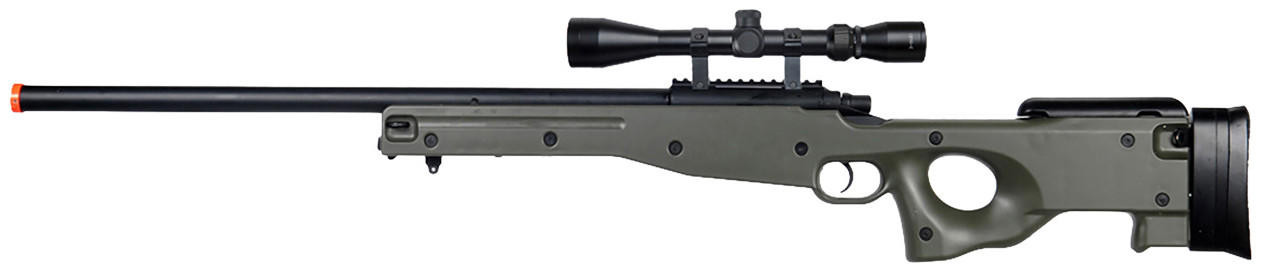 AGM Bolt Action Airsoft Sniper Rifle w/ Scope, OD Green