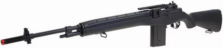 AGM MP008 M14 AEG Airsoft Rifle w/ Battery & Charger, Black