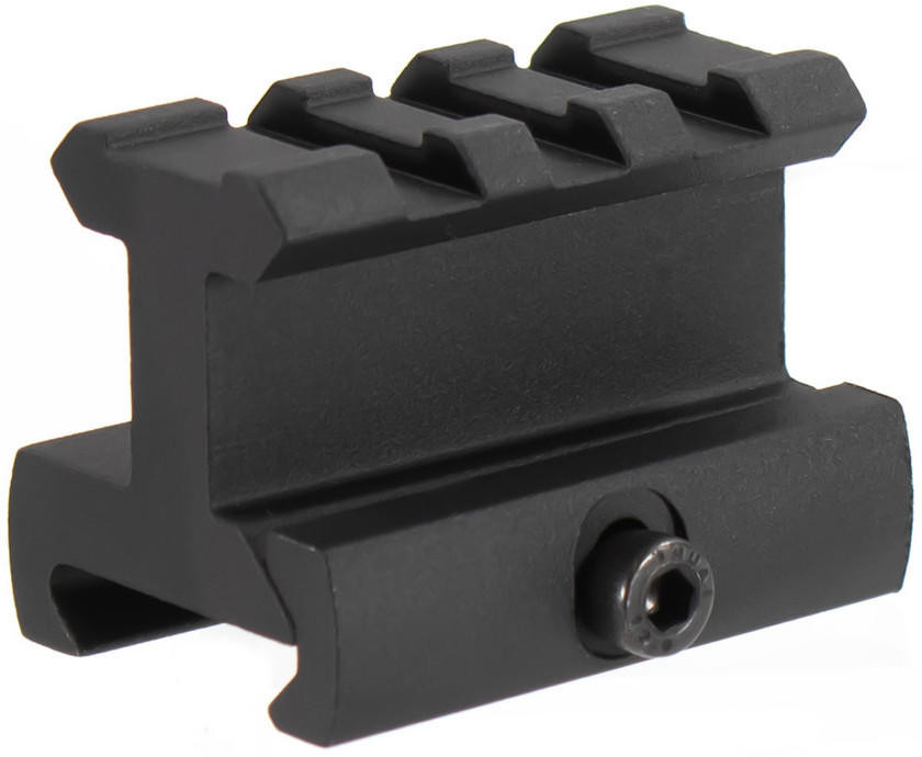 Aim Sports 1" High, 1.6" Long Riser Mount/High Profile, Black