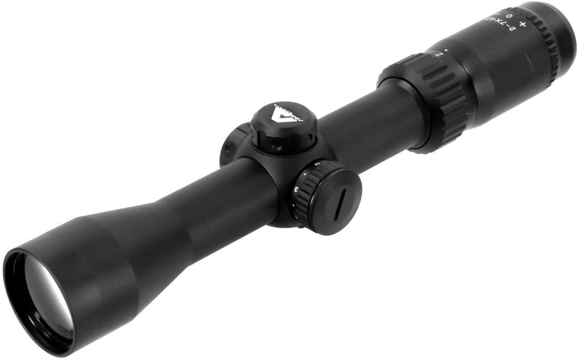 Aim Sports 2-7x42 Dual Ill. 30mm Scout Scope/Mil-Dot, Black