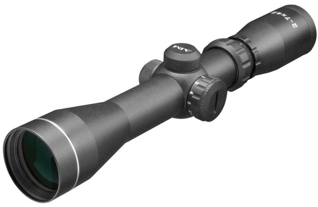 Aim Sports 2-7x42 Dual Ill. 30mm Scout Scope/Rangefinder, Black