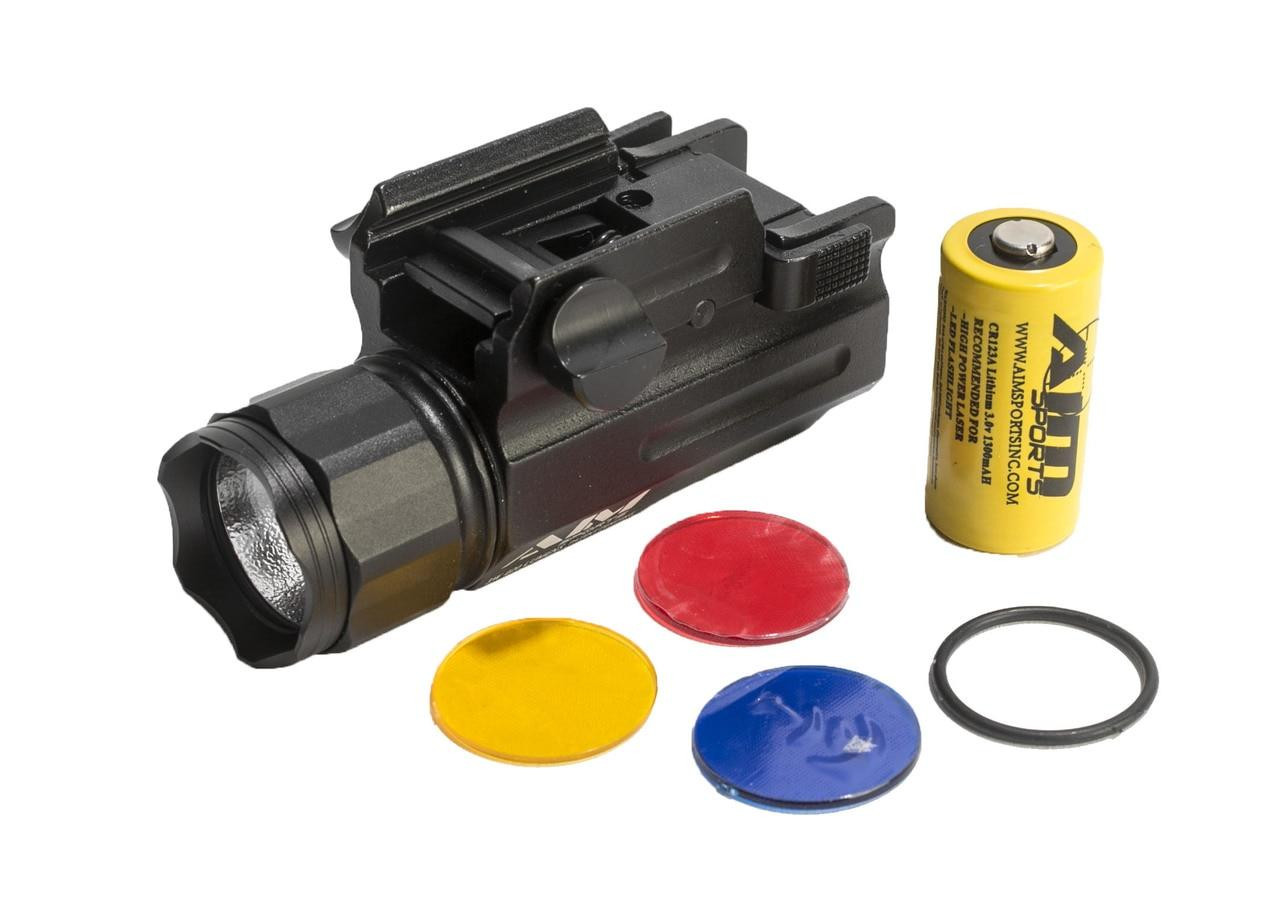 AIM Sports 220 Lumens Compact Flashlight, Black