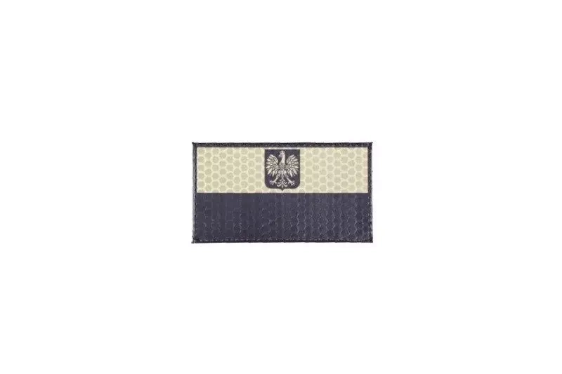 IR patch - Polish flag witch emblem - tan