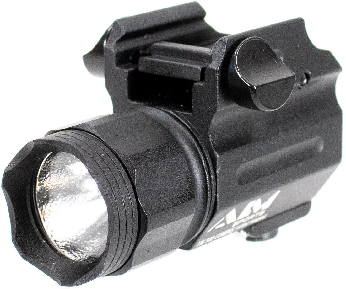 Aim Sports 500 Lumens Sub-Compact Flashlight QR Mount, Black