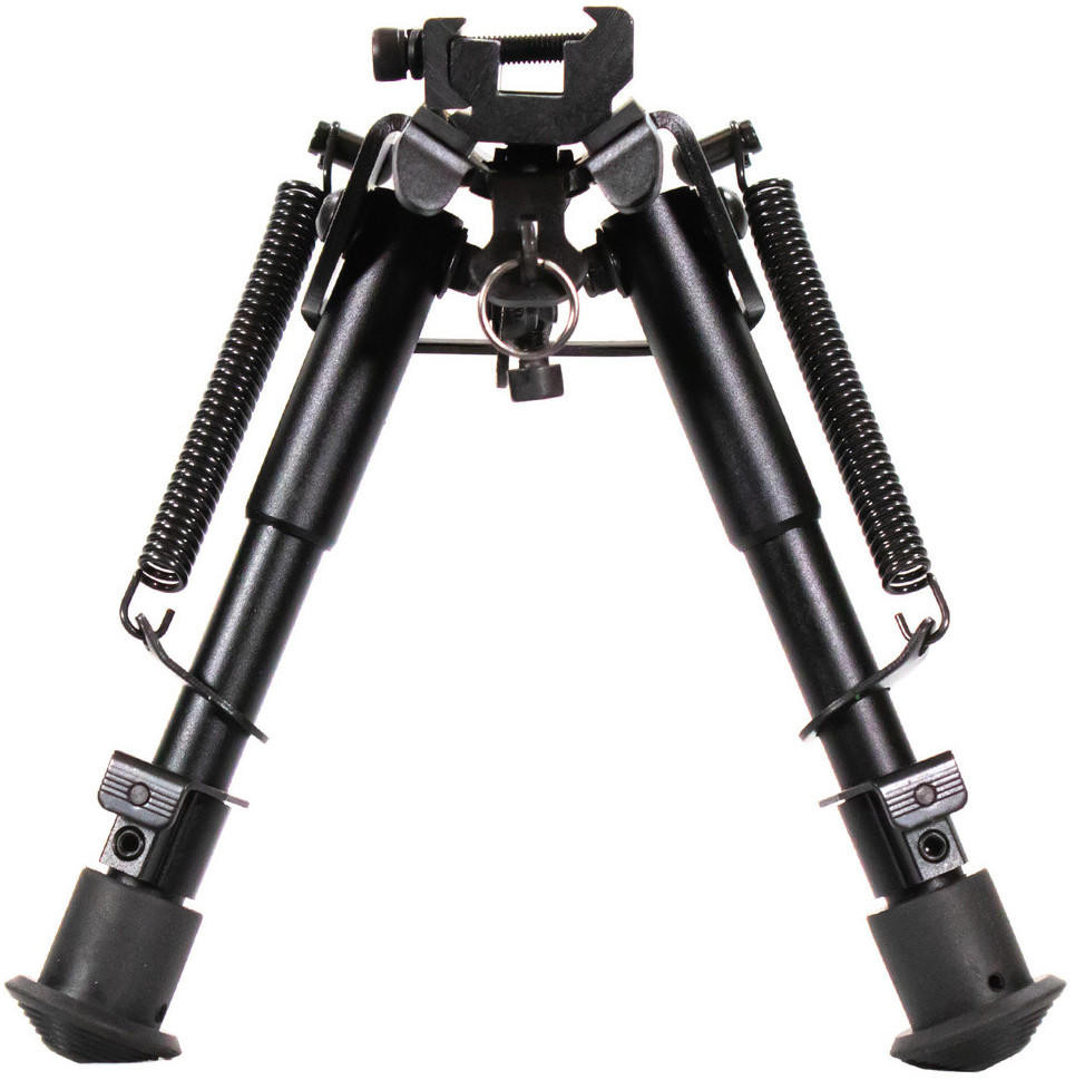 Aim Sports 6" H. Style Spring Tension Bipod/Small, Black