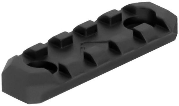 Aim Sports 5 Slot Picatinny M-LOK Rail Section, Black