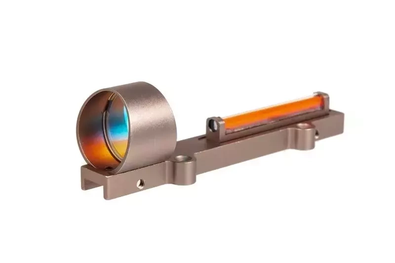 1X28 Fiber Red Circle Sight Replica for shotguns - Dark Earth