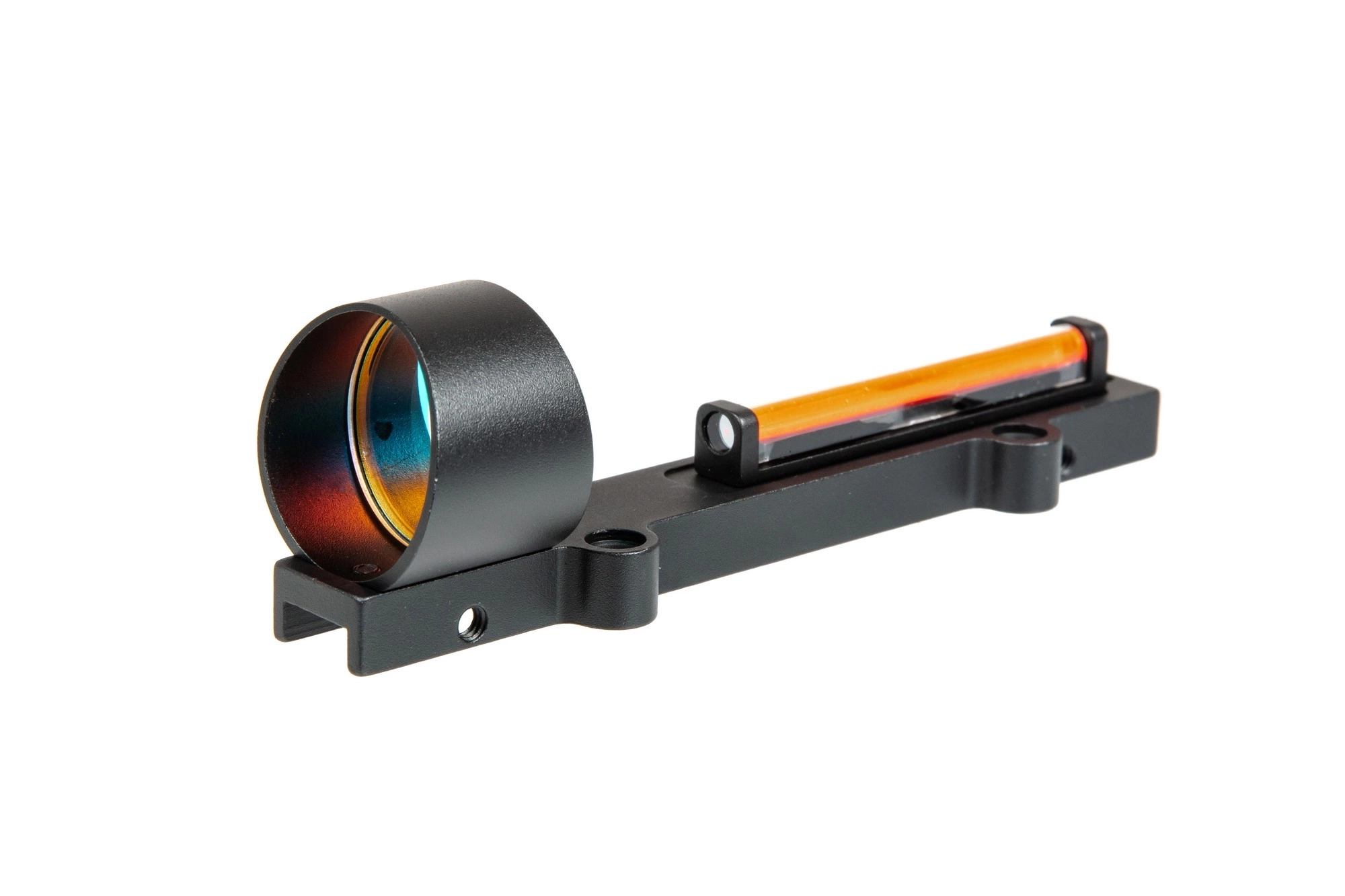 1X28 Fiber Red Circle Sight Replica for Shotguns - Black
