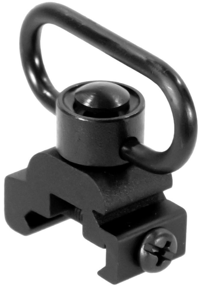 Aim Sports Sling Rail Mount w/ Quick Release Push Button Swivel, Black