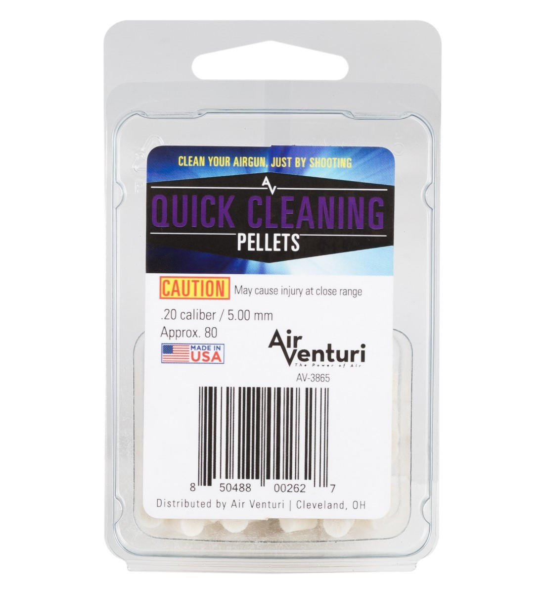 Air Venturi .20 Cal Quick Cleaning Pellets, 80ct