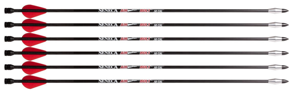 Air Venturi .50 Cal Air Bolt, 6 Pack, Black