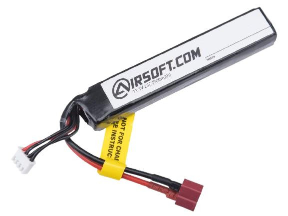 Airsoft.com 11.1v 900mAh High Performance LiPo Airsoft Battery, Standard Deans