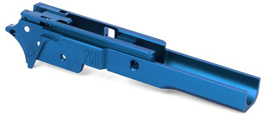 Airsoft Masterpiece 2011 S Style 3.9 Aluminum Advance Frame for Hi-Capa, Blue